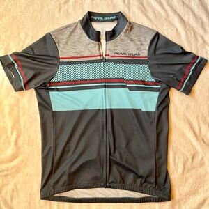 Pearl Izumi Select Attack Cycling Jersey Mens XL Blue Full Zip Bike Back Pockets